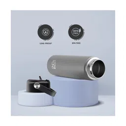 SENS Hydra Metallic Stainless Steel Folder Water Bottle Grey - 500 ml image 5