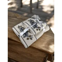 SENSES Blue & Black 2 Printed Cotton 550 GSM Bath Towel-picture-15