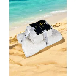 SENSES Off White 3 Cotton 550 GSM Bath Towel-picture-20