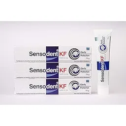 Sensodent KF Cavity Protection 75g(Pack of 3) | Toothpaste For Sensitivity Relief and cavity Protection| For sensitive teeth& Cavity Protection-image-1