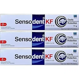 SENSODENT KF Toothpaste for Cavity Protection 75 g (Pack of 3) - Free from SLS & Parabens-image-4