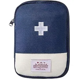 SENVOX Polyester Mini First Aid Bag | Portable Medical Storage Case | Empty First Aid Kit for Home, Outdoor, Travel, Camping, Hiking | (Blue)-picture-12