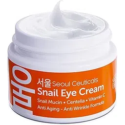 SeoulCeuticals Korean Snail Mucin Eye Cream - 97.5% Snail Filtrate K Beauty Anti Aging Under Eye Anti Wrinkle Eye Treatment Cream 0.5oz-picture-19
