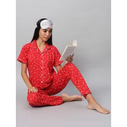 SEPHANI Women Printed Night suit image 4