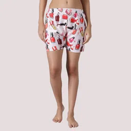 SEPHANI Women Printed Slim Fit Shorts-picture-31