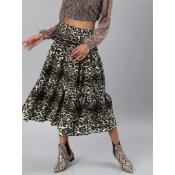Sera Beige & Black Printed Skirt-picture-37