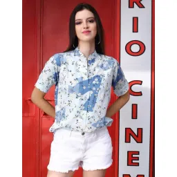 Sera Blue Printed Top-picture-12