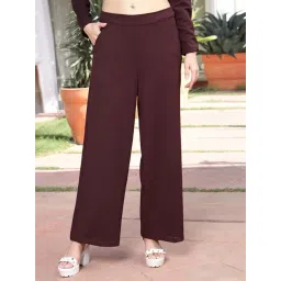 Sera Brown Mid Rise Trousers-picture-34