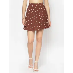 Sera Brown Printed Skirt-picture-41