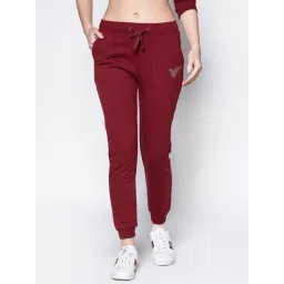 Sera Maroon Cotton Embellished Trackpants-picture-25