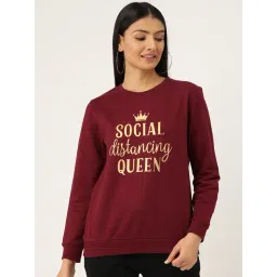 Sera Maroon Graphic Print Sweatshirt-picture-43