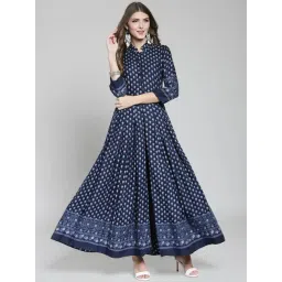 Sera Navy Printed Kurta-picture-32