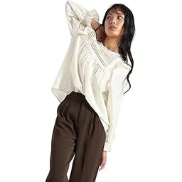 sera Pleated Yoke Ruffle Top-picture-38