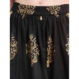 Sera Printed Pure Cotton Maxi Skirt image 4