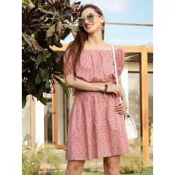 Sera Printed Top With Skirt Co-Ords-picture-15