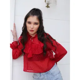 Sera Red Self Design Top-picture-32