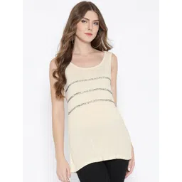 Sera White Embellished Longline Top-picture-27