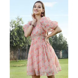 Sera Women Floral Printed Dress-picture-40