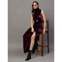 Sera Women nVelvet Maxi Sheath Dress-picture-22