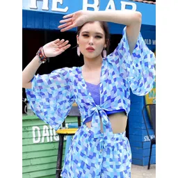 Sera Women Printed Crop Tie-Up Shrug-picture-18