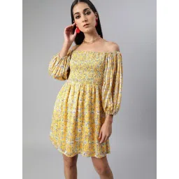 Sera Yellow Printed Dress-picture-36