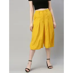 Sera Yellow Regular Fit Culottes-picture-39