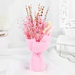 Serene Pink Dry Flower Ensemble-picture-35