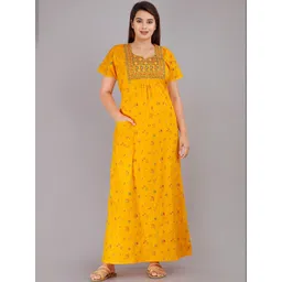 Serenita Embroidered Maxi Nightdress-picture-37