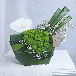 Serenity Of Green Floral Arrangement-picture-16