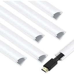 Serplex® 15.7'' PVC Cable Raceways for Baseboards - Reliable Wire Concealment System with Self-Adhesive Installation, Durable Cord Covers for Wall and Floor Organization in Homes or Offices-picture-16