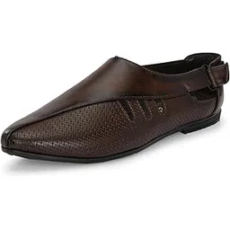 server Men's Loafer | Back Open Ethnic Shoes Nagra | Pathani Shoes | Peshawari Slip On Shoes | Wedding Juttis | Party Shoes | Fashion Shoes with AirMax Sole-picture-11