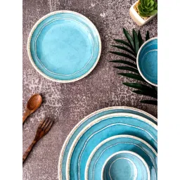 Servewell Blue Melamine Side Plate - Set of 6-picture-30