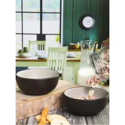 Servewell Cons. Green Black Melamine 14.5 cm 2 Tone Serving Bowls (0.66 L) - Set of 2-picture-14