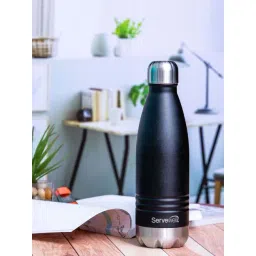 Servewell Jet Black Steel Indus Vacuum Bottle (0.5 L)-picture-11