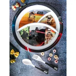 Servewell Star Wars Multicolor Melamine Round Kids 3Pcs Dinner Set-picture-29