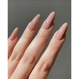 Set of 12 Handmade Press On Nails For women's Designer With Glue for Women And Girls (003)-picture-53