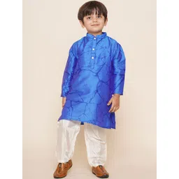 Sethukrishna Boys Abstract Printed Kurta with Pyjamas-picture-57