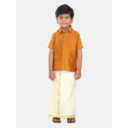 Sethukrishna Boys Ethnic Shirt And Veshti Clothing Set-picture-54