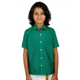 Sethukrishna Boys Green Standard Casual Shirt-picture-56