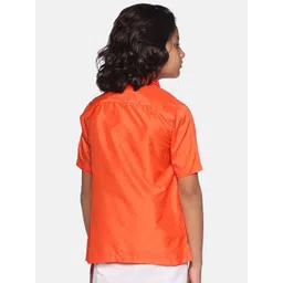 Sethukrishna Boys Orange Classic Casual Shirt image 4