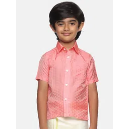 Sethukrishna Boys Red Classic Party Shirt-picture-22