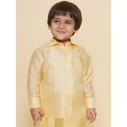 Sethukrishna Boys Self Design Spread Collar Party Shirt-picture-47