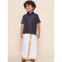 Sethukrishna Boys Shirt Collar Shirt and Dhoti-picture-52