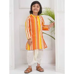 Sethukrishna Boys Striped Kurta with Dhoti Pants-picture-31