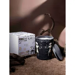 Seva Home warli - dil se Black Avante Garde Jar Candle-picture-37