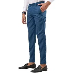 seven hunters Men Regular Fit Morpitch Cotton Blend Trousers-picture-10
