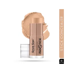 Seven Seas High Coverage Water Resistant Pan Stick Concealer - 15 g - Natural 01-picture-25