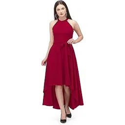 sevenqueen Women's Western Gown High Low Knee Long One Piece-picture-15