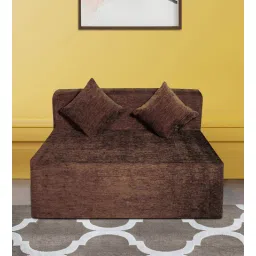 seventh heaven Relax King 8 Inch PU Foam (72x48) 2 Seater Sofa Cum Mattress In Brown Colour-picture-29