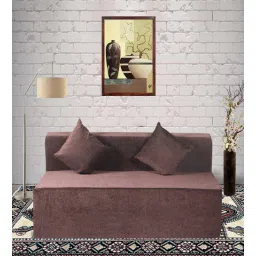 seventh heaven Relax King 8 Inch PU Foam (72x60) 2 Seater Sofa Cum Mattress In Brown Colour-picture-15